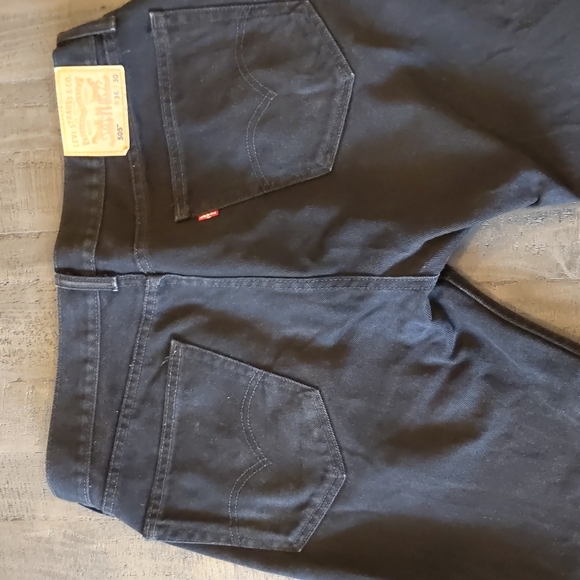 Men's Levi 505 Black Jeans - Picture 4 of 5